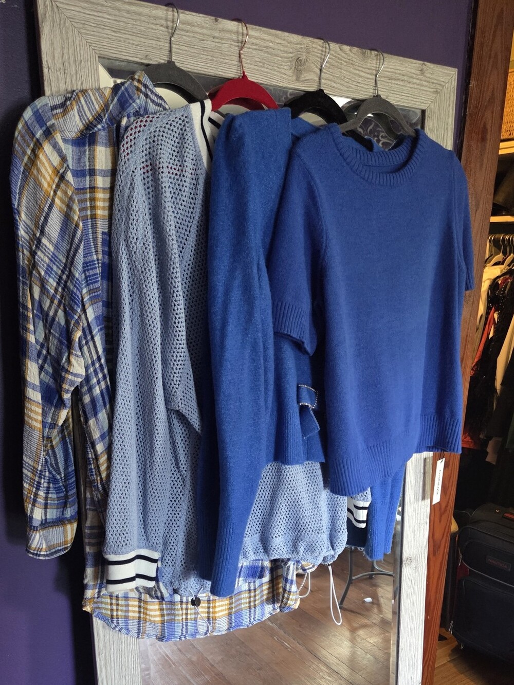Free People Crewneck Sweater in Royal/Blue